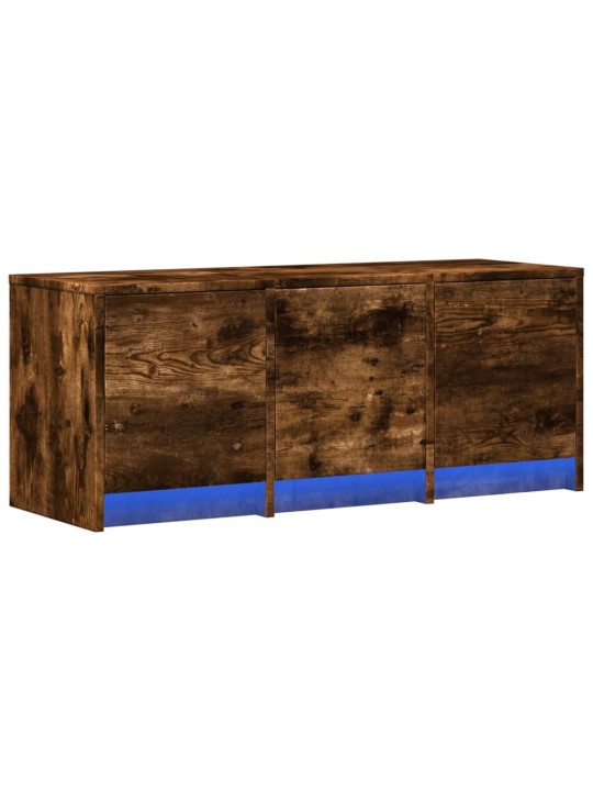 Tv skříňka s led kouřový dub 97 x 34 x 40 cm kompozitní dřevo