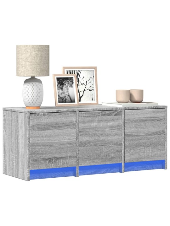 Tv skříňka s led šedá sonoma 97 x 34 x 40 cm kompozitní dřevo