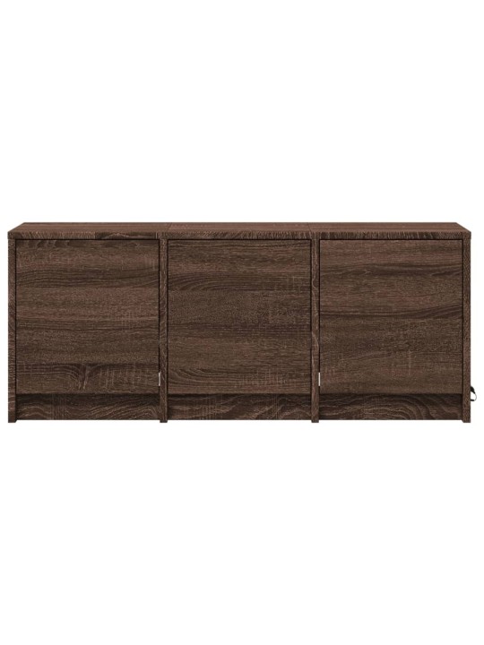 Tv skříňka s led hnědý dub 97 x 34 x 40 cm kompozitní dřevo