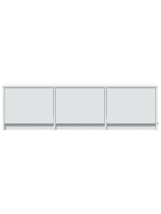 TV skříňka s LED bílá 140 x 34 x 40 cm kompozitní dřevo