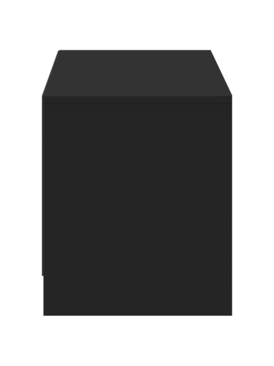 TV skříňka s LED černá 140 x 34 x 40 cm kompozitní dřevo