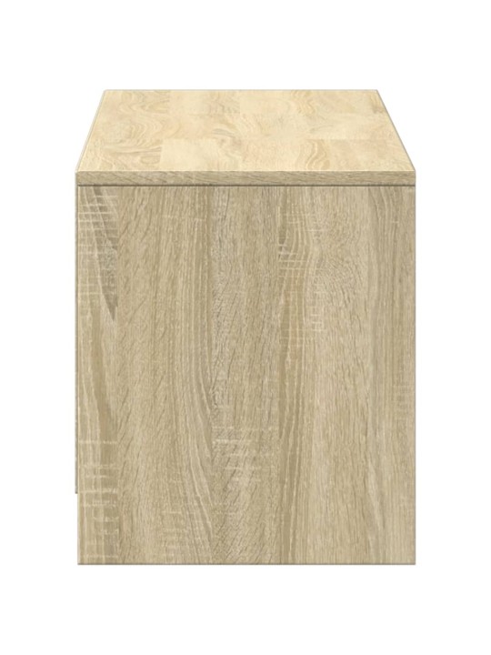 TV skříňka s LED dub sonoma 140 x 34 x 40 cm kompozitní dřevo