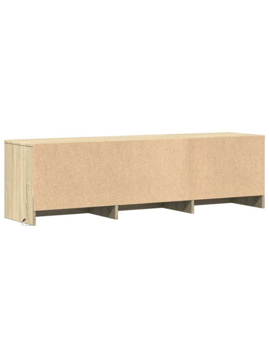 TV skříňka s LED dub sonoma 140 x 34 x 40 cm kompozitní dřevo