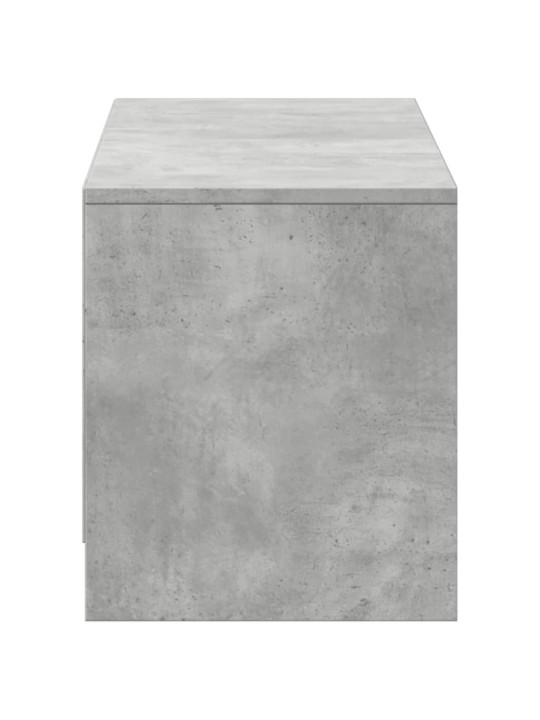 TV skříňka s LED betonově šedá 140x34x40 cm kompozitní dřevo