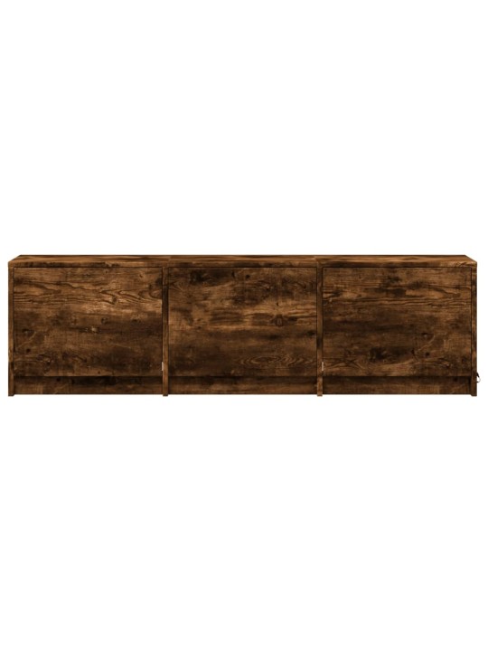 Tv skříňka s led kouřový dub 140 x 34 x 40 cm kompozitní dřevo