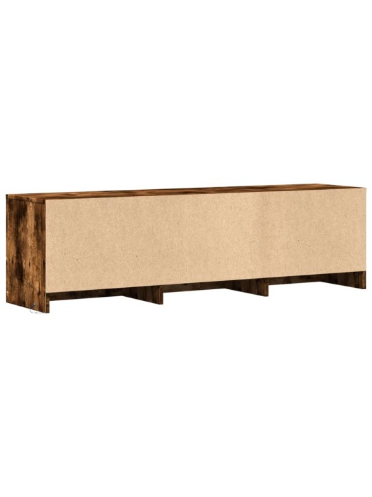 Tv skříňka s led kouřový dub 140 x 34 x 40 cm kompozitní dřevo