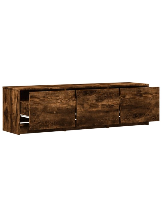 Tv skříňka s led kouřový dub 140 x 34 x 40 cm kompozitní dřevo