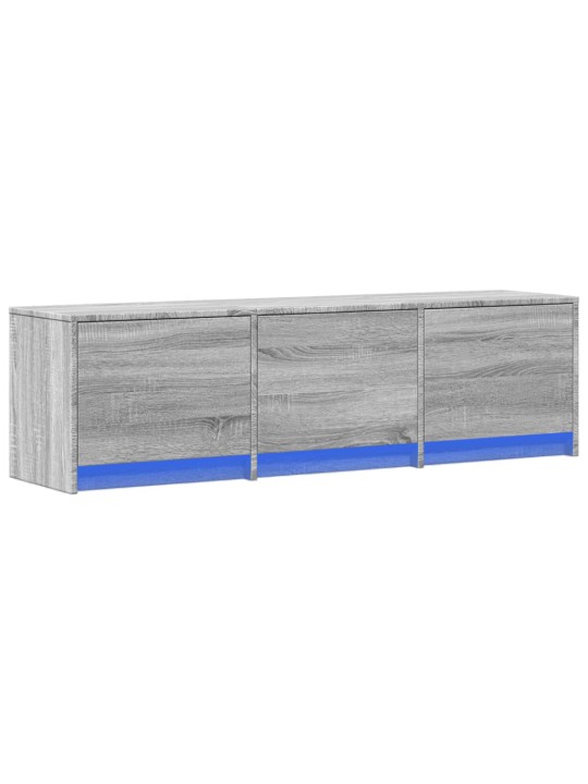 Tv skříňka s led šedá sonoma 140 x 34 x 40 cm kompozitní dřevo