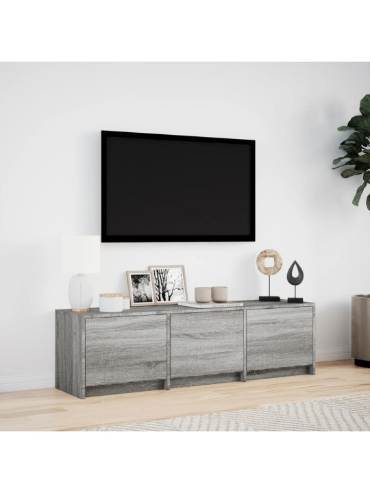 Tv skříňka s led šedá sonoma 140 x 34 x 40 cm kompozitní dřevo