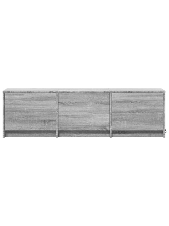 Tv skříňka s led šedá sonoma 140 x 34 x 40 cm kompozitní dřevo