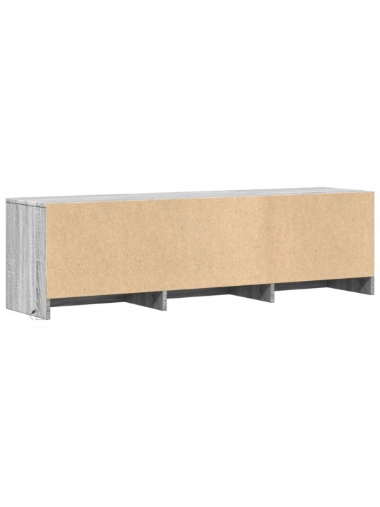 Tv skříňka s led šedá sonoma 140 x 34 x 40 cm kompozitní dřevo