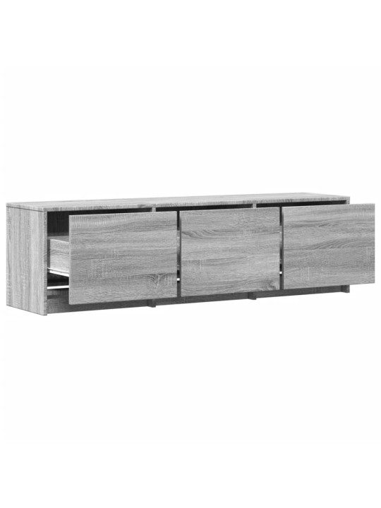 Tv skříňka s led šedá sonoma 140 x 34 x 40 cm kompozitní dřevo