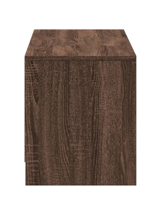 Tv skříňka s led hnědý dub 140 x 34 x 40 cm kompozitní dřevo