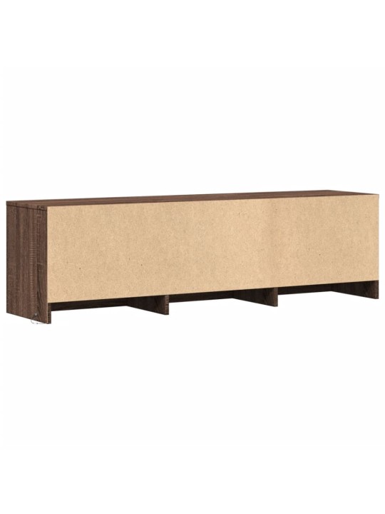 Tv skříňka s led hnědý dub 140 x 34 x 40 cm kompozitní dřevo