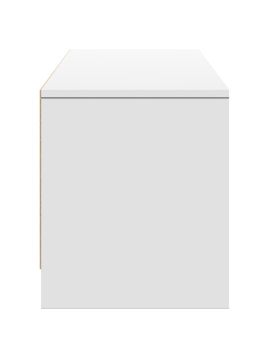 TV skříňka s LED bílá 165 x 34 x 40 cm kompozitní dřevo