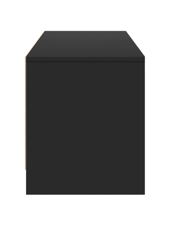 TV skříňka s LED černá 165 x 34 x 40 cm kompozitní dřevo