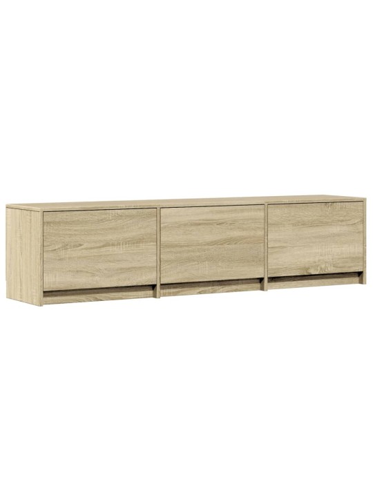 TV skříňka s LED dub sonoma 165 x 34 x 40 cm kompozitní dřevo