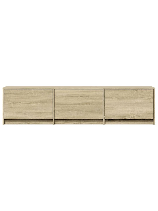 TV skříňka s LED dub sonoma 165 x 34 x 40 cm kompozitní dřevo