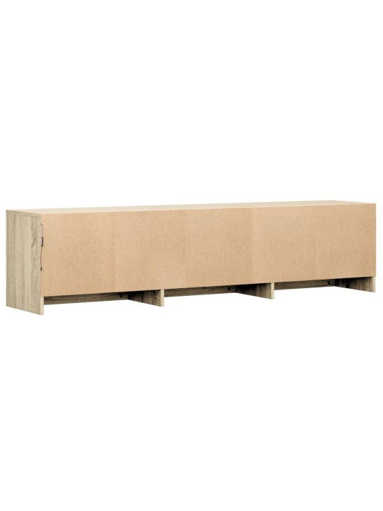 TV skříňka s LED dub sonoma 165 x 34 x 40 cm kompozitní dřevo