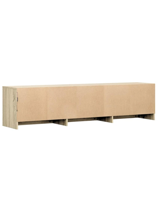 TV skříňka s LED dub sonoma 165 x 34 x 40 cm kompozitní dřevo