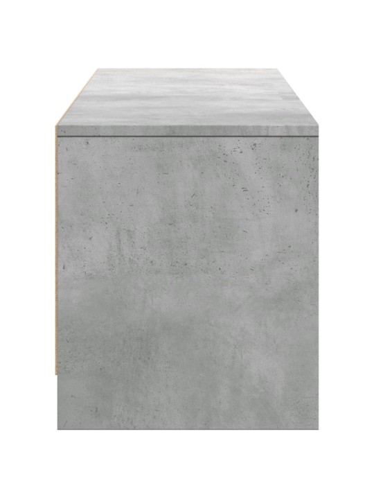 TV skříňka s LED betonově šedá 165x34x40 cm kompozitní dřevo