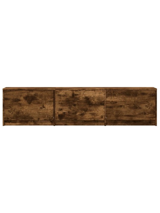 Tv skříňka s led kouřový dub 165 x 34 x 40 cm kompozitní dřevo