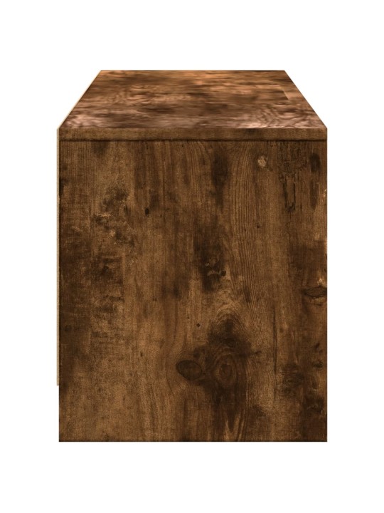 Tv skříňka s led kouřový dub 165 x 34 x 40 cm kompozitní dřevo