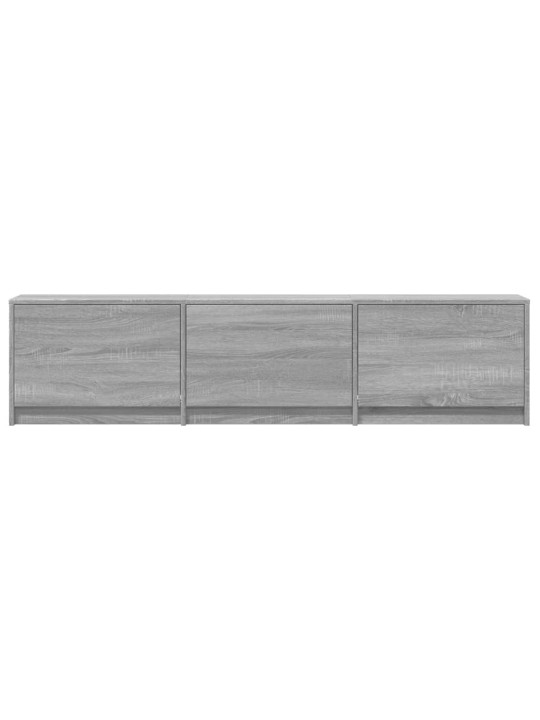 Tv skříňka s led šedá sonoma 165 x 34 x 40 cm kompozitní dřevo