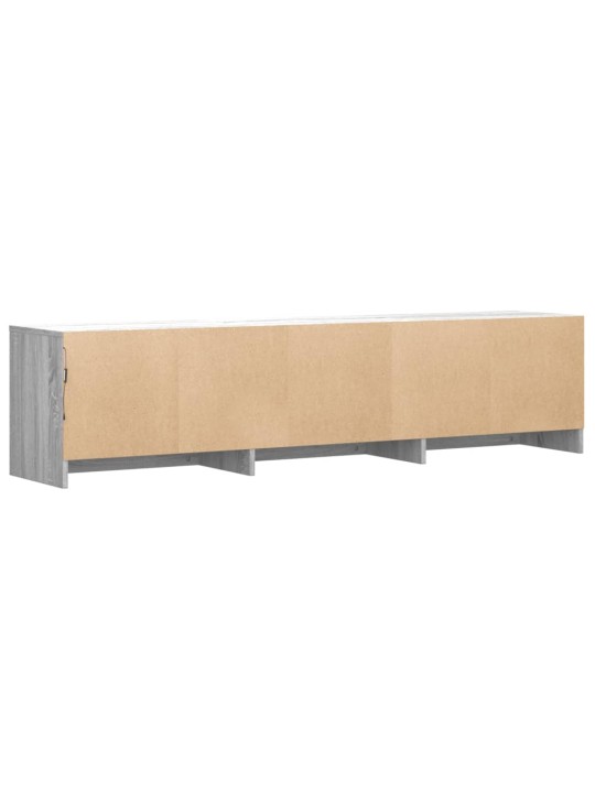 Tv skříňka s led šedá sonoma 165 x 34 x 40 cm kompozitní dřevo
