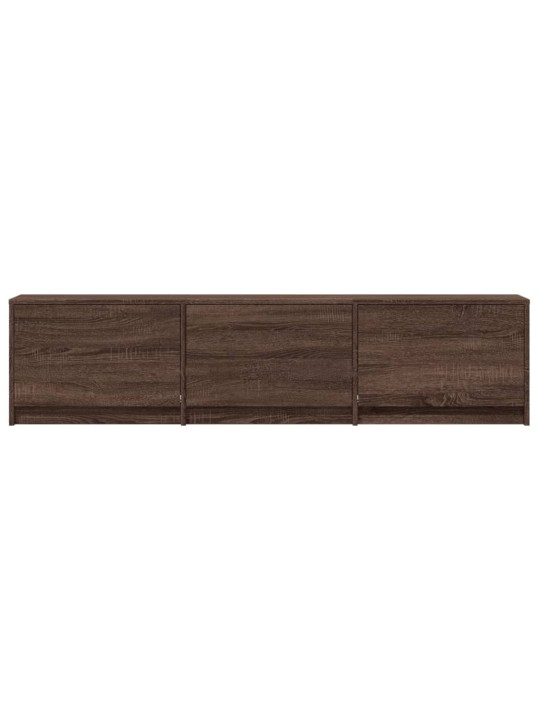 Tv skříňka s led hnědý dub 165 x 34 x 40 cm kompozitní dřevo