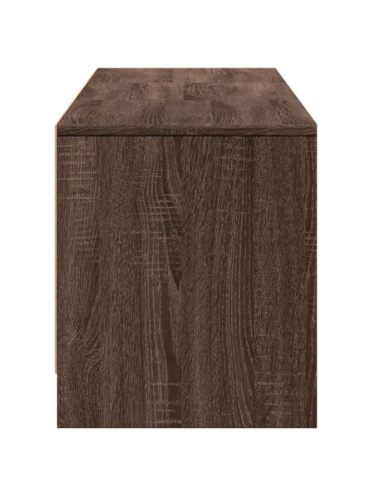 Tv skříňka s led hnědý dub 165 x 34 x 40 cm kompozitní dřevo