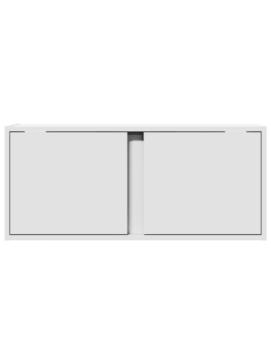 Nástěnná TV skříňka s LED osvětlením bílá 80 x 31 x 35 cm