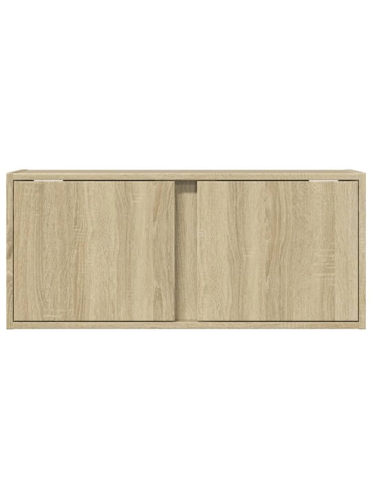 Nástěnná TV skříňka s LED osvětlením dub sonoma 80 x 31 x 35 cm