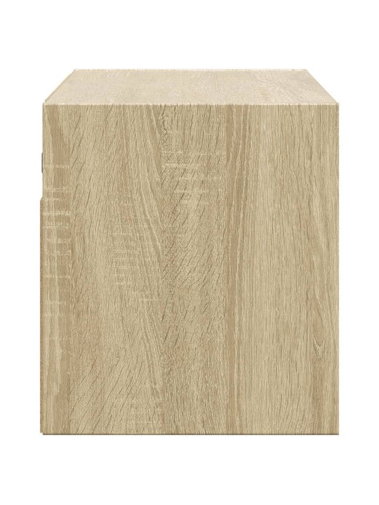 Nástěnná TV skříňka s LED osvětlením dub sonoma 80 x 31 x 35 cm