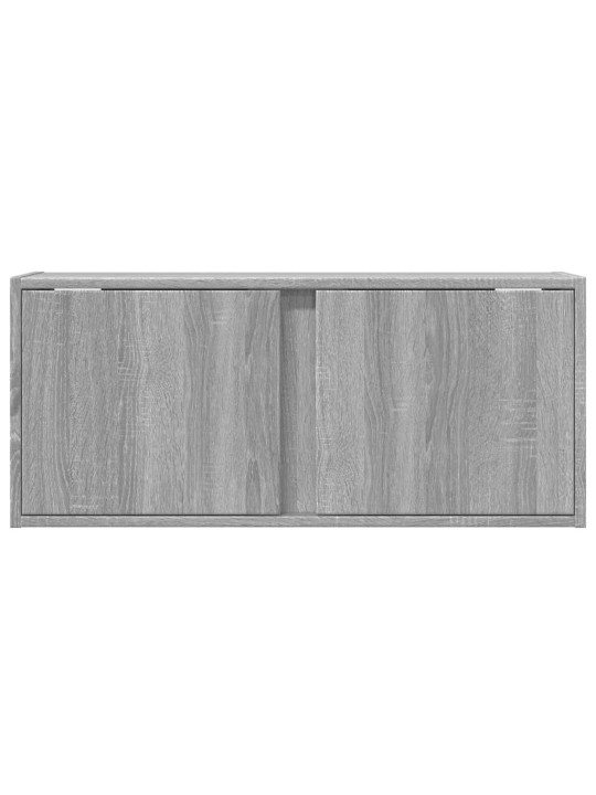 Nástěnná tv skříňka s led osvětlením šedá sonoma 80x31x35 cm