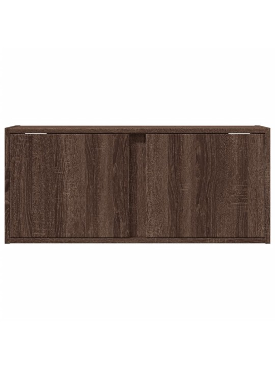 Nástěnná tv skříňka s led osvětlením hnědý dub 80 x 31 x 35 cm