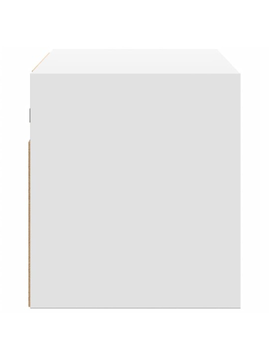 Nástěnná TV skříňka s LED osvětlením bílá 100 x 31 x 35 cm