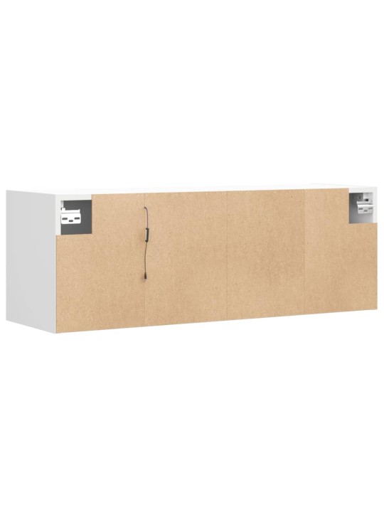Nástěnná TV skříňka s LED osvětlením bílá 100 x 31 x 35 cm