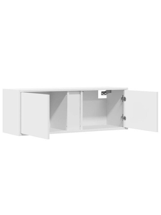 Nástěnná TV skříňka s LED osvětlením bílá 100 x 31 x 35 cm