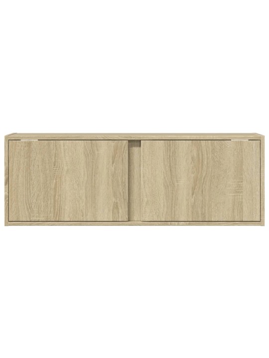 Nástěnná TV skříňka s LED osvětlením dub sonoma 100x31x35 cm