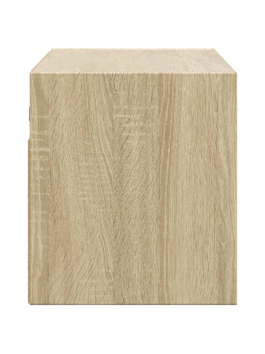 Nástěnná TV skříňka s LED osvětlením dub sonoma 100x31x35 cm