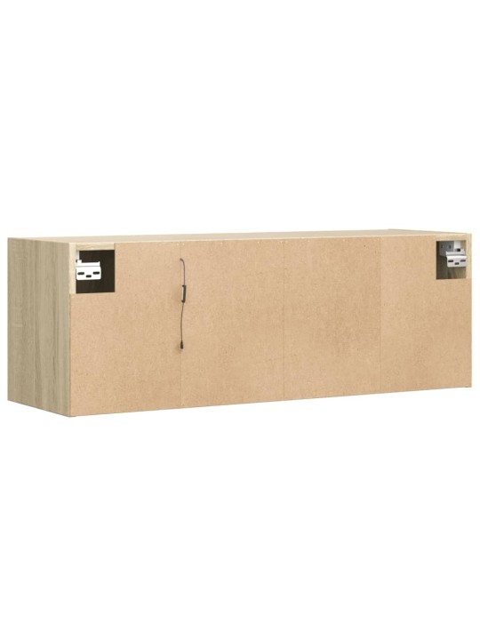 Nástěnná TV skříňka s LED osvětlením dub sonoma 100x31x35 cm