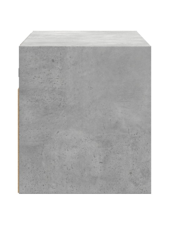 Nástěnná TV skříňka s LED osvětlením betonově šedá 100x31x35 cm