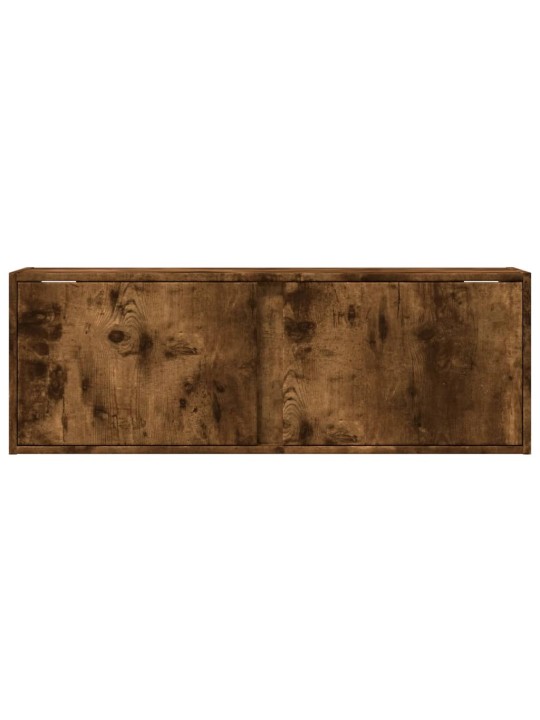 Nástěnná tv skříňka s led osvětlením kouřový dub 100x31x35 cm