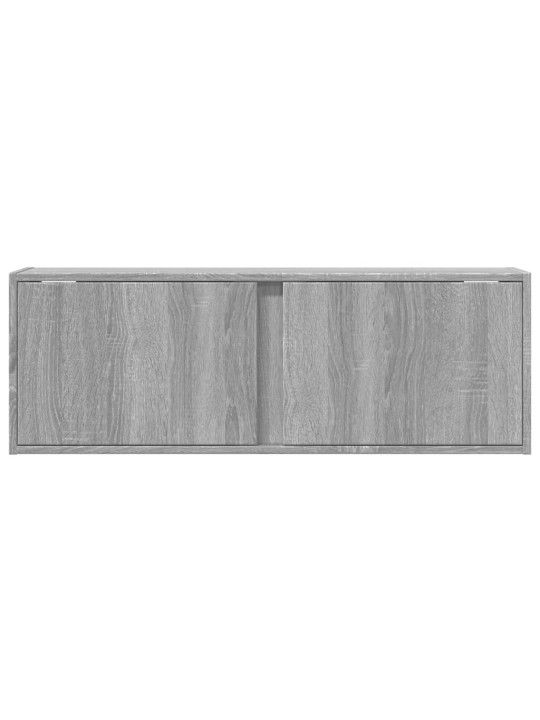 Nástěnná tv skříňka s led osvětlením šedá sonoma 100x31x35 cm