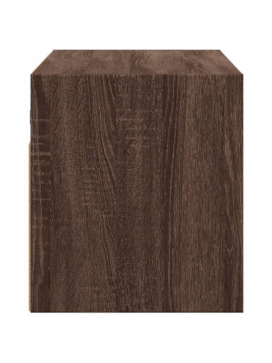 Nástěnná tv skříňka s led osvětlením hnědý dub 100 x 31 x 35 cm