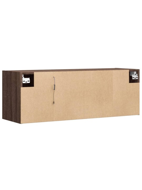 Nástěnná tv skříňka s led osvětlením hnědý dub 100 x 31 x 35 cm