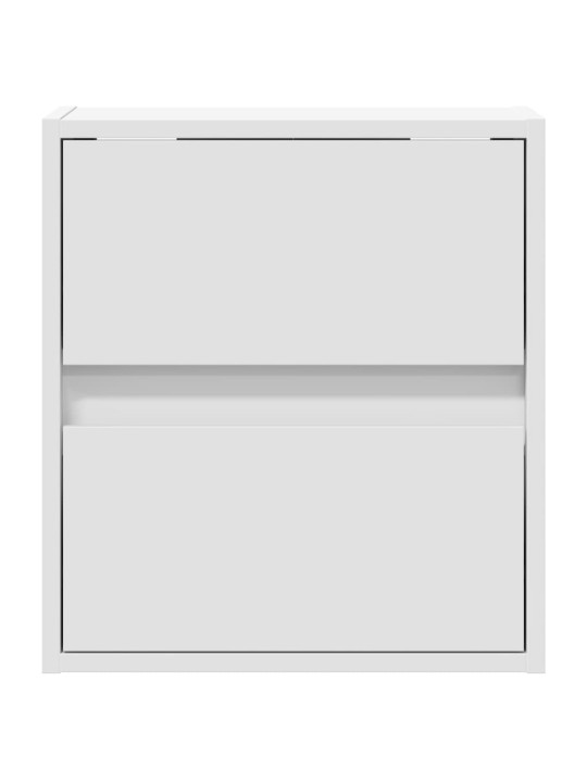 Nástěnná TV skříňka s LED osvětlením bílá 41 x 31 x 45 cm