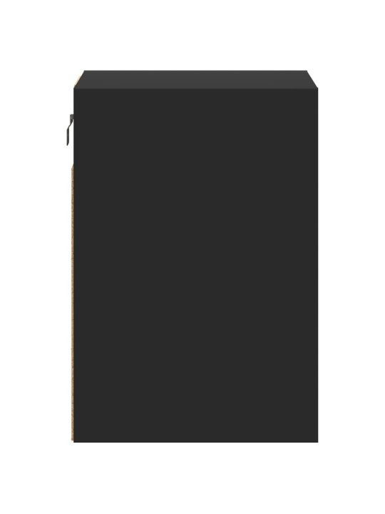 Nástěnná TV skříňka s LED osvětlením černá 41 x 31 x 45 cm