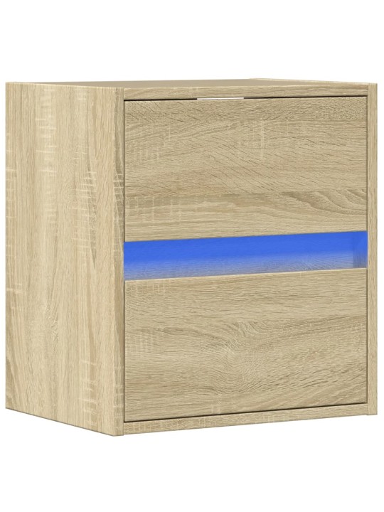 Nástěnná TV skříňka s LED osvětlením dub sonoma 41 x 31 x 45 cm